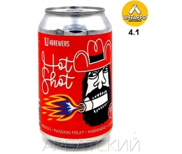 4 Brewers Hot Shot / Смузи Острый Манго Маракуйя 0,33л. алк.6,9% ж/б.