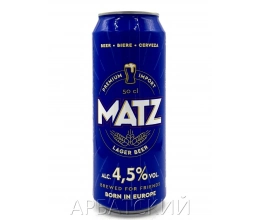 МАТЦ / MATZ LAGER BEER 0,5л. алк% ж/б.