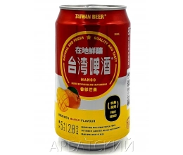Тайвань Бир Фрут Сериес Манго / Taiwan Beer Mango 0,33л. алк.2,8% ж/б.