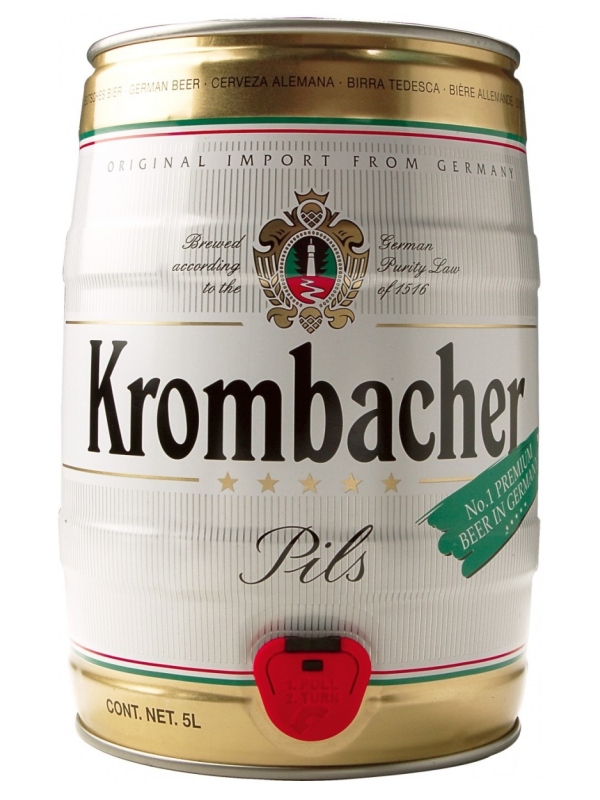 Кромбахер Пилс / Krombacher Pils 5л. алк.4,8% ж/б.