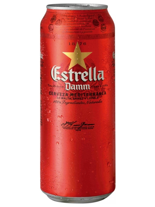 Эстрелла Дамм / Estrella Damm 0,5л. алк.4,6% ж/б.