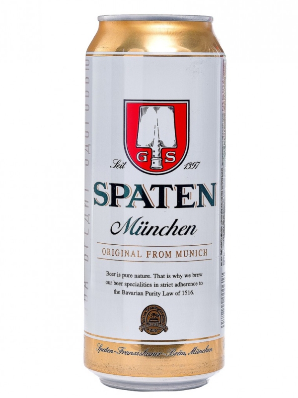 Шпатен Мюнхен / Spaten Munchen 0,5л. алк.5,2% ж/б.