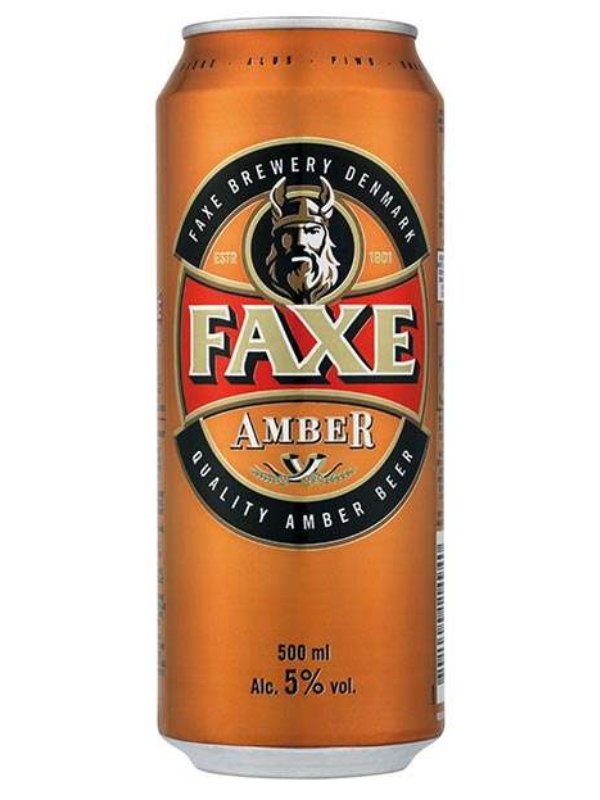 Факс Амбер / Faxe Amber 0,5л. алк.5% ж/б.