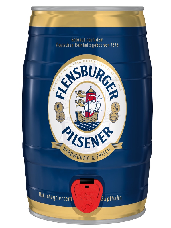 Фленсбургер Пилснер / Flensburger Pilsener 5л. алк.4,8% ж/б.
