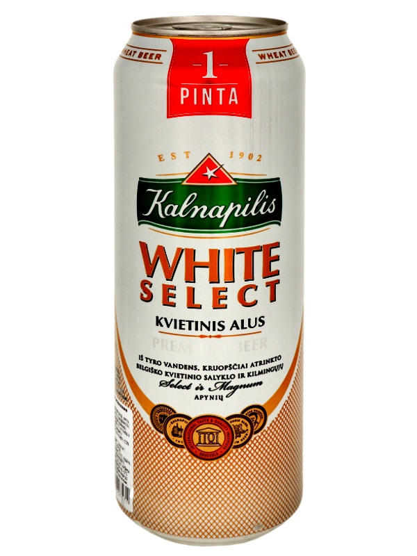 Калнапилис Вайт Селект / Kalnapilis White Select 0,568л. алк.5% ж/б.