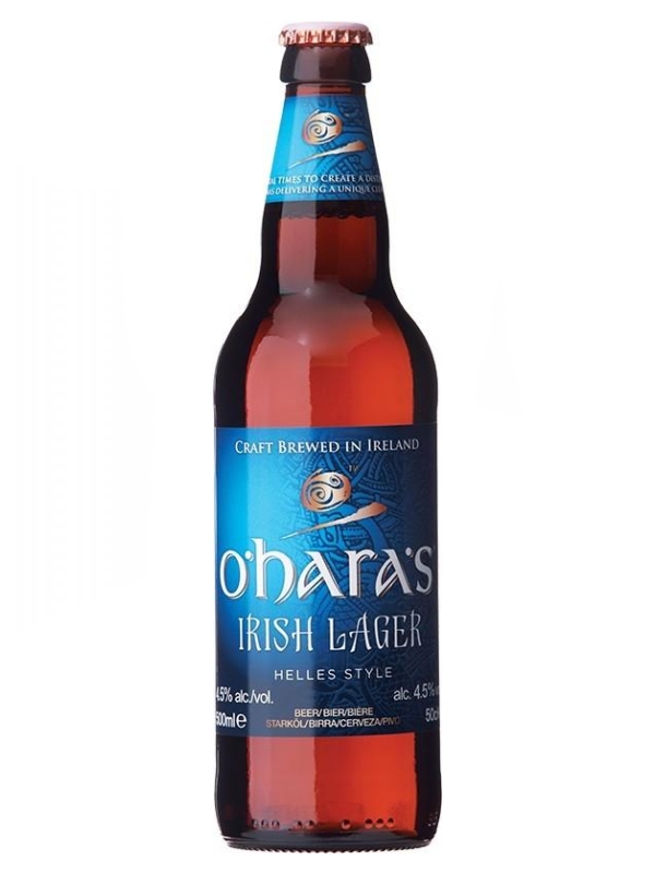 О`Хара Айриш Лагер / O`Haras Irish Lager 0,5л. алк.4,5%