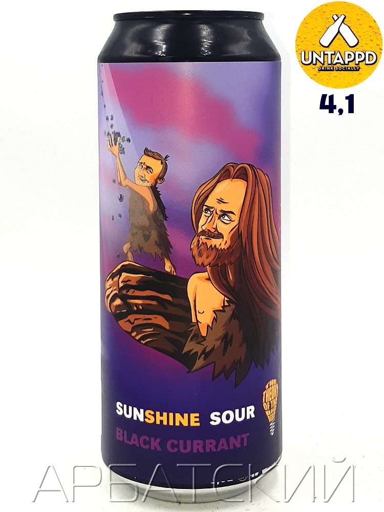 TBP Sunshine Sour Black Currant / Черная Смородина Саур 0,5л. алк.6,5% ж/б.