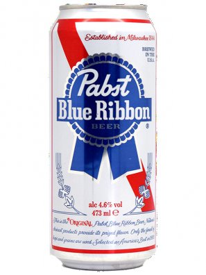 Пабст Блю Риббон / Pabst Biue Ribbon 0,473л. алк.4,6% ж/б.