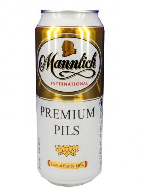 Манлих Интернешнл Премиум Пилс / Mannlich Premium Pils 0,5л. алк.4,9% ж/б.