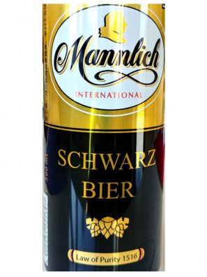 Манлих Интернешнл Шварц Бир / Mannlich Schwarz Bier 0,5л. алк.4,7% ж/б.