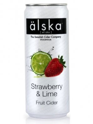 Альска Клубника и Лайм / Alska Strawberry and Lime 0,33л. алк.4% ж/б.