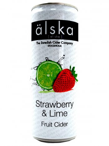 Альска Клубника и Лайм / Alska Strawberry and Lime 0,5л. алк.4% ж/б.