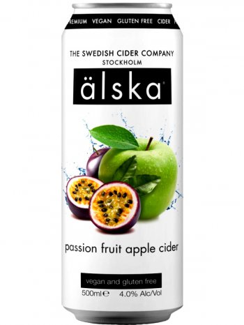 Альска  яблоко и маракуйя / Alska Passion Fruit Apple 0,5л. алк.4% ж/б.