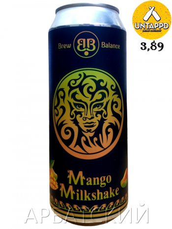 Brew Balance Milkshake / Саур Эль Милкшейк Манго 0,5л. алк.6% ж/б.