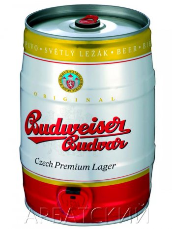 Будвайзер Будвар светлое / Budweiser Budvar 5л. алк.5% ж/б.