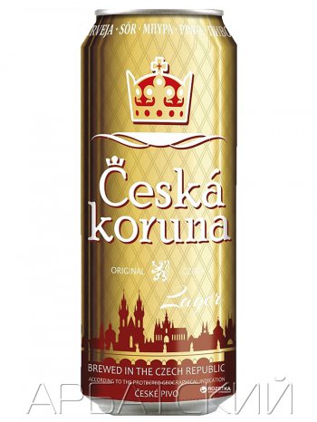 Чешска Коруна Лагер / Ceska Koruna Lager 0,5л. алк.4,7% ж/б.