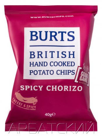 Чипсы Burts Spicy Chorizo,40гр.
