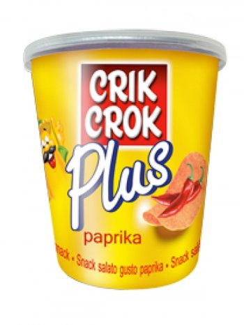 Чипсы Крик Крок Плюс Паприка / Crik Crok Plus Paprika 40гр.