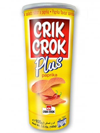 Чипсы Крик Крок Плюс Паприка / Crik Crok Plus Paprika 100гр.