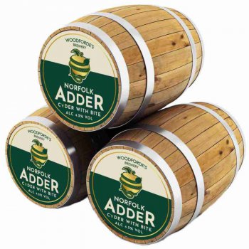 Сидр Вудфордс Норфолк Аддер п/сух. / Cider Woodfordes Norfolk Adder, keg. алк.4,5%
