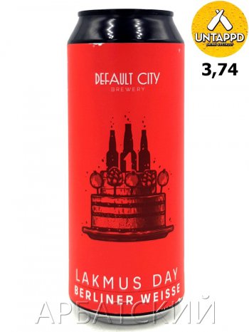 Default City Lakmus Day / Пшеничное 0,5л. алк.5,5% ж/б.