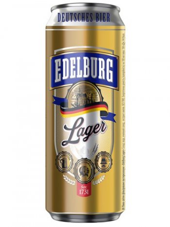 Эдельбург Лагер / Edelburg Lager 0,5л. алк.5,2% ж/б.