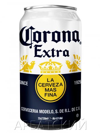 Корона Экстра / Corona Extra 0,33л. алк.4,5% ж/б.