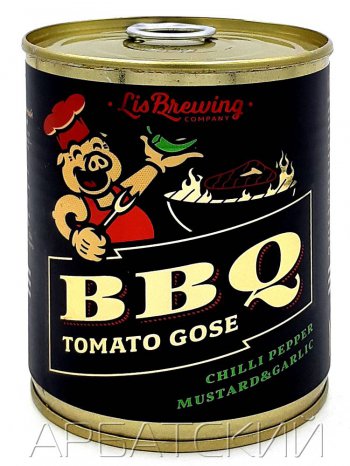 Лис Бреу БАРБЕКЮ ТОМАТО ГОЗЕ / LiS Brew BBQ Tomato Gose 0,33л. алк.5% ж/б.