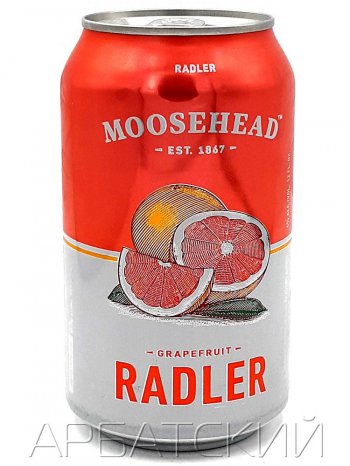 Музхед Грейпфрут Радлер / Moosehead Grapefruit Radler 0,355л. алк.4% ж/б.