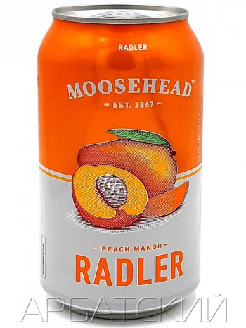 Музхед Пич-Манго Радлер / Moosehead Peach Mango Radler 0,355л. алк.4% ж/б.