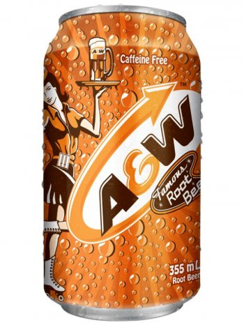 Напиток A&amp;W Рут Бир / A&amp;W Root Beer 0,355л. ж/б.