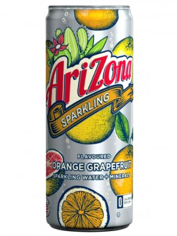 Напиток Аризона Оранжевый Грейпфрут / Arizona Sparkling Water + Minerals Orange Grapefruit 0.355л. ж/б.