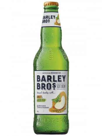 Напиток Барлей Брос Яблоко и Зеленвй Чай / Barley Bros Apple and Green Tea 0,44л. 