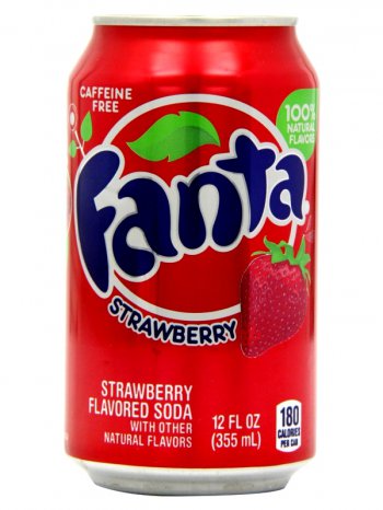 Напиток Фанта Клубника / Fanta Strawberry 0,355л. ж/б.