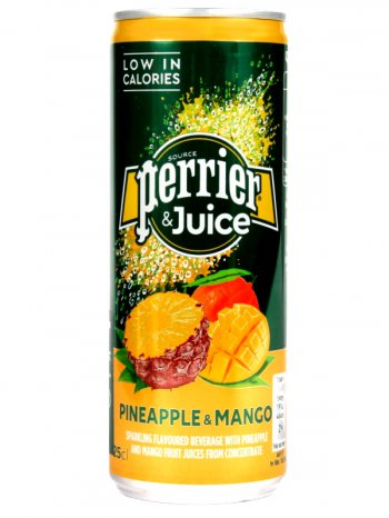Напиток Перье Ананас-Манго / Perrier Pineapple Mangue 0,25л. ж/б.