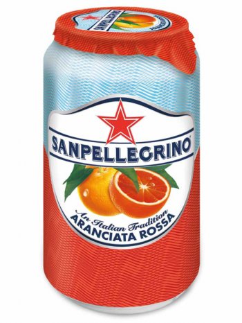 Напиток Сан Пеллегрино Апельсин Красный/ Sanpellegrino Aranciata Rossa 0,33л. ж/б.