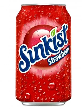 Напиток Санкист Клубника / Sunkist Strawberry 0,355л. ж/б.