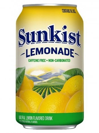 Напиток Санкист Лимонад / Sunkist Lemonade 0,355л. ж/б.