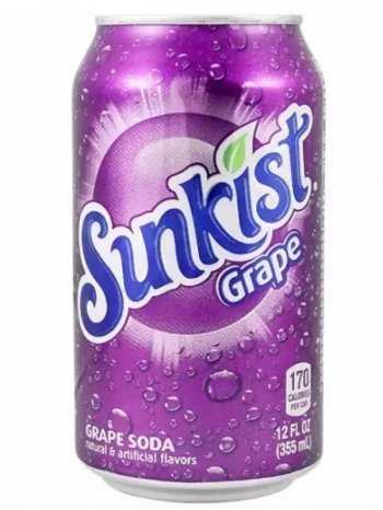 Напиток Санкист Виноград / Sunkist Grape 0,355л. ж/б.