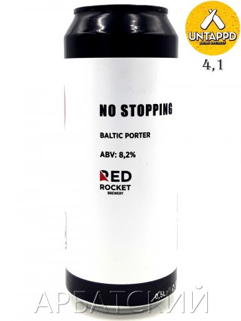 Red Rocket No Stopping / Портер Балтийский 0,5л. алк.8,2% ж/б.