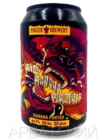ПАНЗЕР Большой Банановый Брат / Panzer Big Banana Brother 0,33л. алк.7% ж/б.